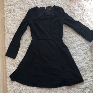 Black Kate spade dress with scalloped neck line